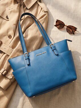 Michael Kors Leather Tote Teal